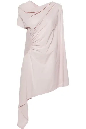 Issey Miyake Drapiertes Kleid im asymmetrischen Look
