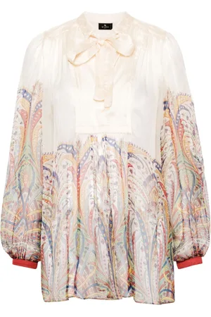 Etro Bluse aus Seide mit grafischem Print