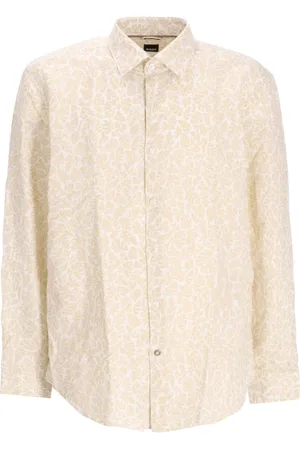 HUGO BOSS C-Hal Hemd mit Blatt-Print