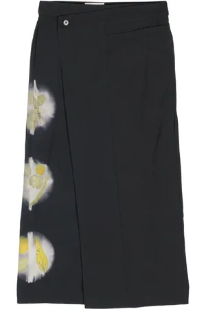 Feng Chen Wang Midirock mit abstraktem Print