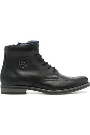 Bugatti Stiefel mit Logo-Schild