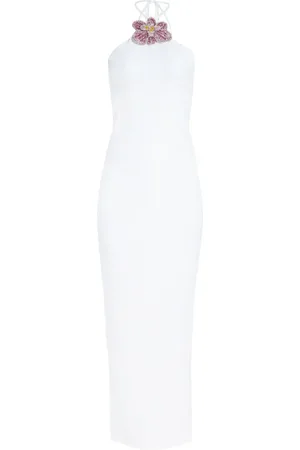 Retrofete Jessie Neckholder-Kleid mit Strass