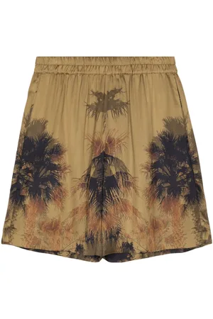 LANEUS Bermudas mit Palmen-Print