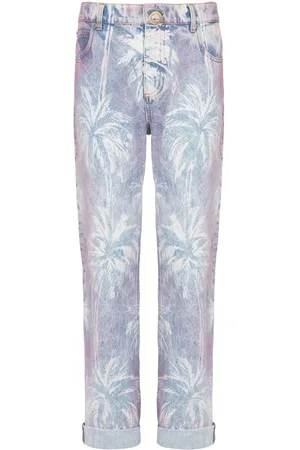 Balmain Boyfriend-Jeans mit Print