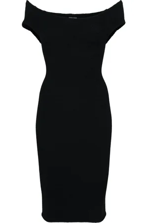 Hunza G Grace Kleid mit Knitteroptik