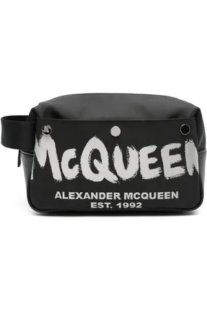 Alexander McQueen Kulturbeutel mit Logo-Print