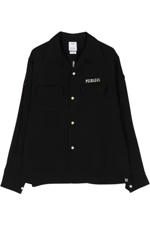 VISVIM Keesey Hemd mit Slogan-Stickerei