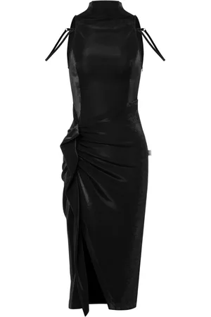 Moschino Neckholder-Kleid mit Rüschen