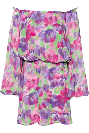 ROTATE X Reina Olga Minikleid mit blumigem Print