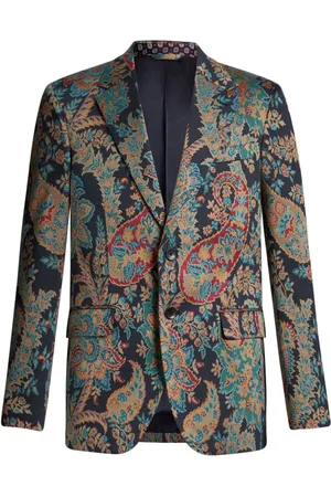Etro Sakko aus Blumenpaisley-Jacquard