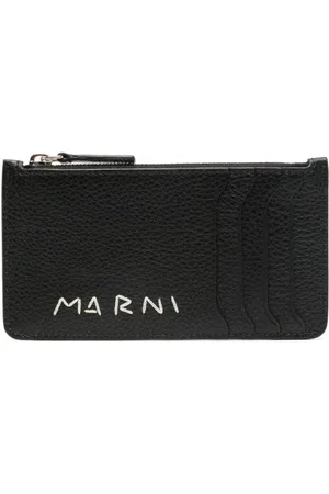 Marni Kartenetui mit Logo-Stickerei