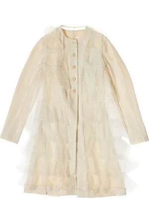 UMA WANG Einreihiger Mantel im Layering-Look