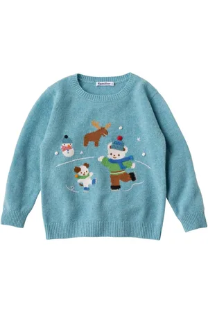 Familiar Bestickter Wollpullover