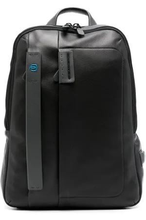 Piquadro Laptop-Rucksack mit Logo-Schild