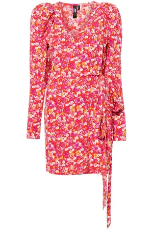 ROTATE X Reina Olga Jacquard-Wickelkleid