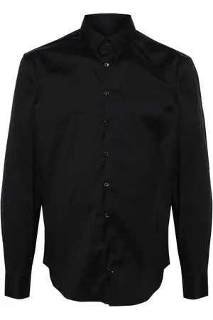 Giorgio Armani Popeline-Hemd mit klassischem Kragen
