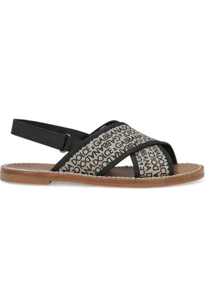 Dolce & Gabbana Canvas-Sandalen mit Logo-Print