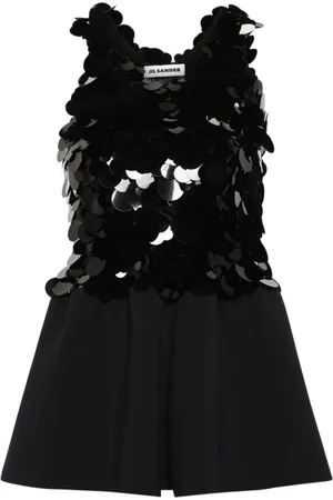 Jil Sander Stricktop mit Pailletten