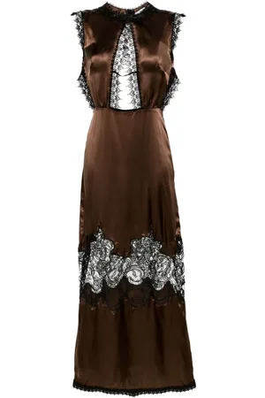 Viktor & Rolf Maxikleid aus Seide mit Spitze