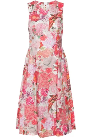 Marni Ausgestelltes Midikleid mit Blumen-Print