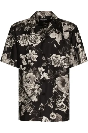 Dolce & Gabbana Seidenhemd mit Blumen-Print