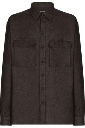 Dolce & Gabbana Leinenhemd mit Pattentaschen