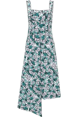 HUISHAN ZHANG Carson Midikleid mit blumigem Print