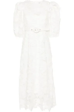 ZIMMERMANN Halliday Lace Flower Midikleid