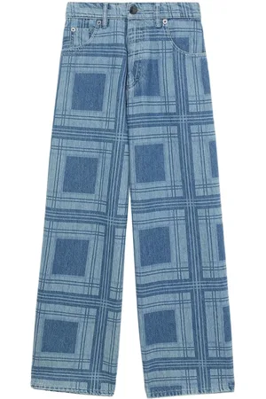 Charles Jeffrey Loverboy Weite Jeans mit Schottenkaro