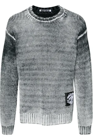 Acne Studios Grob gestrickter Pullover mit Acid-Print