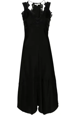 Dorothee Schumacher Camisole-Seidenkleid mit Spitzenapplikation
