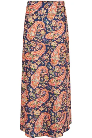 Paco rabanne Maxirock mit Paisley-Print