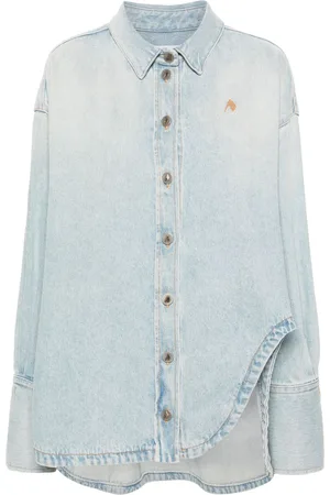 The Attico Denim-Mantel mit gesprzeitem Kragen