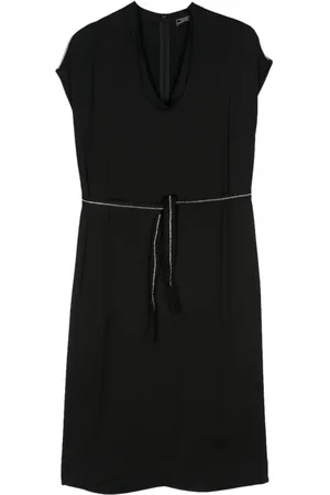 PESERICO SIGN Midikleid mit Perlenkette