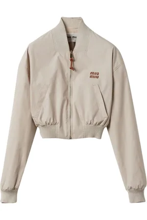 Miu Miu Panama Cropped-Bomberjacke