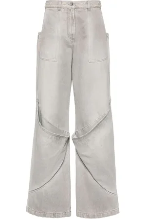 The Attico Weite High-Rise-Jeans