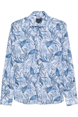 Orian Hemd mit Blatt-Print