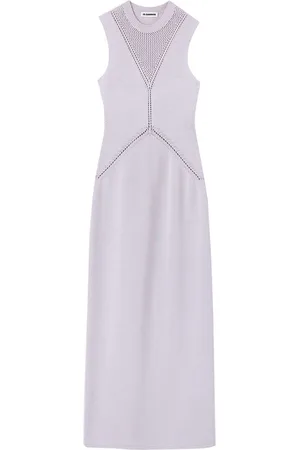 Jil Sander Strickkleid mit Spitzendetail
