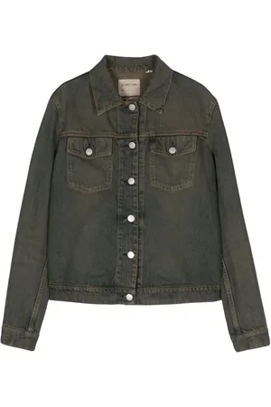 Helmut Lang 2000 Ausgeblichene Jeansjacke