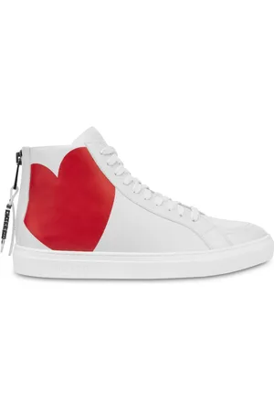 Moschino High-Top-Sneakers mit Herz-Print