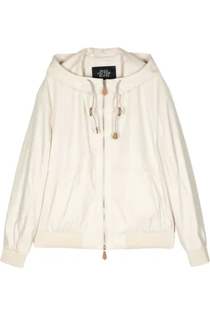 MAN ON THE BOON. Kapuzenjacke aus Eco-Leder