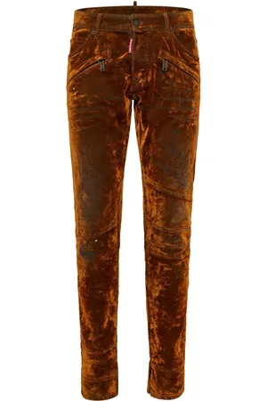 Dsquared2 Skinny-Hose aus Velours