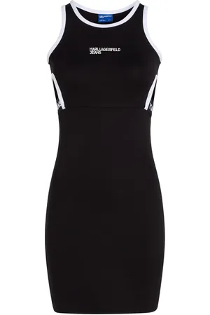 Karl Lagerfeld Minikleid mit Logo-Stickerei