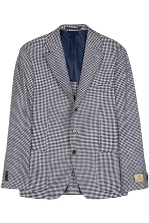 MAN ON THE BOON. Jacke mit Hahnentrittmuster