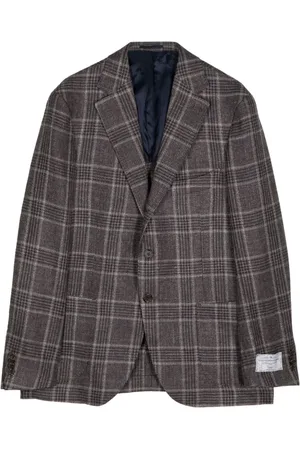 MAN ON THE BOON. Blazer mit Schottenkaro