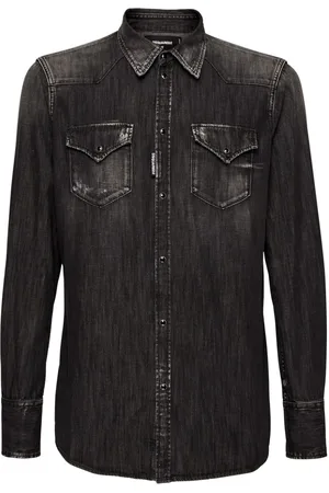Dsquared2 Ausgeblichenes Jeanshemd