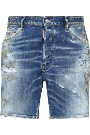 Dsquared2 Jeans-Shorts in Distressed-Optik