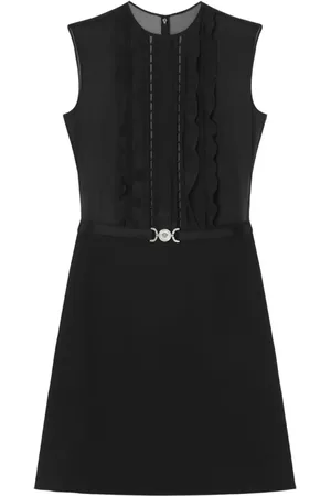 VERSACE Georgette-Minikleid aus Seide in A-Linie