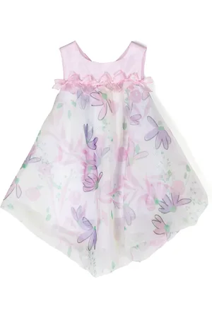 MISS GRANT Satinkleid mit Blumen-Print