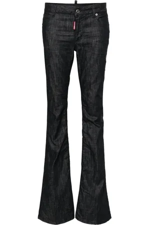 Dsquared2 Halbhohe Schlagjeans